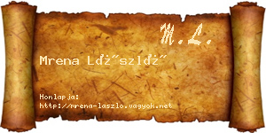 Mrena László névjegykártya