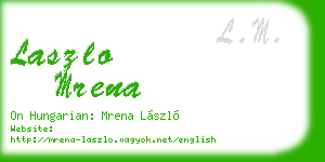 laszlo mrena business card